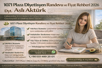 1071 Plaza Diyetisyen Randevu ve Fiyat Rehberi 2026
