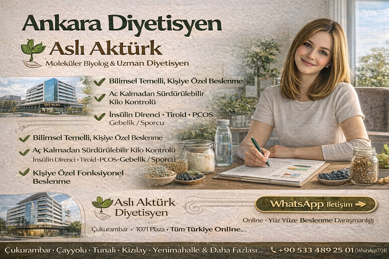 Ankara Diyetisyen - Aslı Aktürk Ankara Diyetisyen